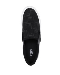 Sneakers senza lacci nere di Fendi