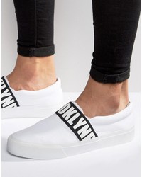Sneakers senza lacci stampate bianche di Asos