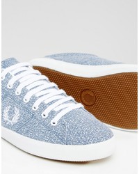 Sneakers stampate azzurre di Fred Perry