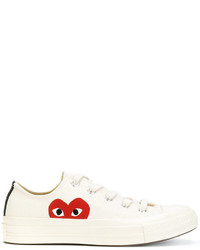 Sneakers stampate bianche di Comme des Garcons