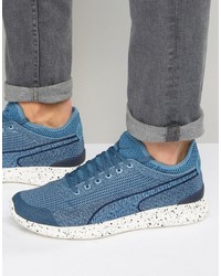Sneakers tessute blu