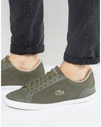 Sneakers verde oliva di Lacoste