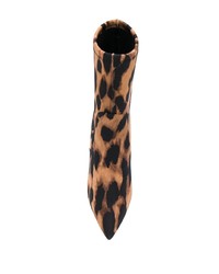 Stivaletti elasticizzati leopardati marroni di Stuart Weitzman