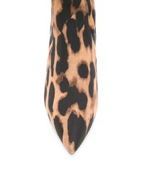 Stivaletti in pelle leopardati marroni di Stuart Weitzman