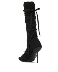 Stivali al ginocchio elasticizzati neri di Unravel Project