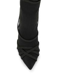 Stivali al ginocchio elasticizzati neri di Unravel Project