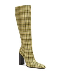 Stivali al ginocchio in pelle gialli di Balenciaga