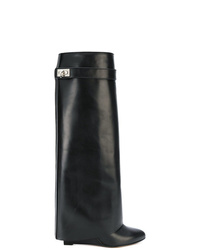 Stivali al ginocchio in pelle neri di Givenchy