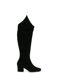 Stivali al ginocchio in pelle scamosciata neri di Dorateymur