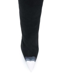 Stivali al ginocchio in pelle scamosciata neri di Tom Ford