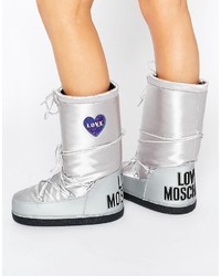 Stivali argento di Love Moschino