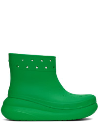 Stivali casual di gomma verdi di Crocs