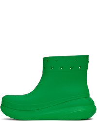Stivali casual di gomma verdi di Crocs