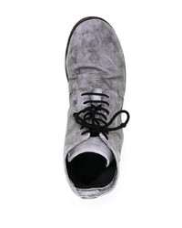 Stivali casual in pelle grigio scuro di Isaac Sellam Experience