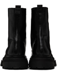 Stivali casual in pelle neri di AMI Alexandre Mattiussi