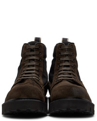 Stivali casual in pelle scamosciata marrone scuro di Paul Smith