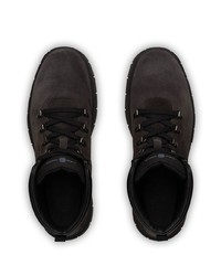 Stivali casual in pelle scamosciata marrone scuro di Car Shoe