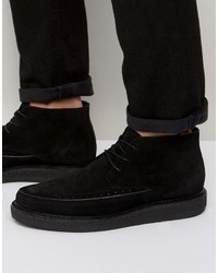 Stivali casual in pelle scamosciata neri di AllSaints