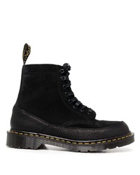 Stivali casual in pelle scamosciata neri di Dr. Martens