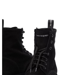 Stivali casual in pelle scamosciata neri di Alexander McQueen