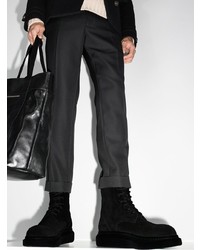 Stivali casual in pelle scamosciata neri di Alexander McQueen