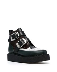 Stivali casual in pelle verde scuro di Charles Jeffrey Loverboy