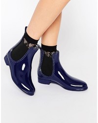 Stivali chelsea blu scuro di Glamorous
