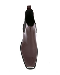 Stivali chelsea in pelle bordeaux di Calvin Klein 205W39nyc