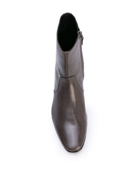 Stivali chelsea in pelle grigio scuro di Pierre Hardy
