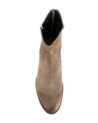 Stivali chelsea in pelle marrone chiaro di Project Twlv