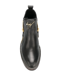 Stivali chelsea in pelle neri di Giuseppe Zanotti Design