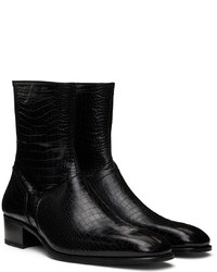 Stivali chelsea in pelle neri di Tom Ford