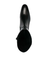 Stivali chelsea in pelle neri di DSQUARED2