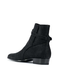 Stivali chelsea in pelle neri di Saint Laurent