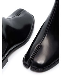Stivali chelsea in pelle neri di Maison Margiela