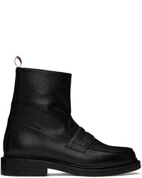 Stivali chelsea in pelle neri di Thom Browne