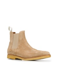 Stivali chelsea in pelle scamosciata beige di Common Projects