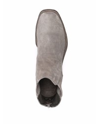Stivali chelsea in pelle scamosciata grigi di Officine Creative