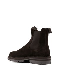 Stivali chelsea in pelle scamosciata marrone scuro di Common Projects