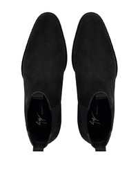 Stivali chelsea in pelle scamosciata neri di Giuseppe Zanotti
