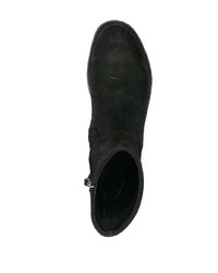 Stivali chelsea in pelle scamosciata neri di Del Carlo