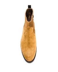 Stivali chelsea in pelle scamosciata terracotta di Golden Goose