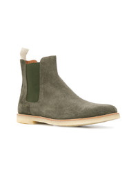 Stivali chelsea in pelle scamosciata verde oliva di Common Projects