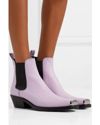 Stivali chelsea in pelle viola chiaro di Calvin Klein 205W39nyc