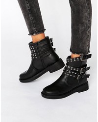 Stivali con borchie neri di Asos