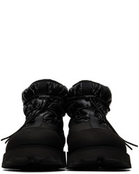 Stivali da lavoro di tela neri di Moncler