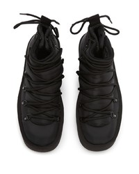 Stivali da lavoro di tela neri di JW Anderson