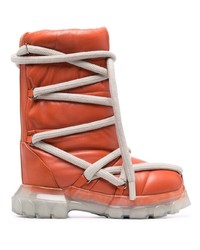 Stivali da neve arancioni di Rick Owens