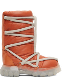 Stivali da neve arancioni di Rick Owens