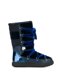 Stivali da neve blu scuro di Moncler